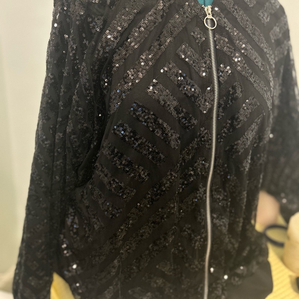 Black Sequins Jacket - image 4